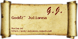 Godó Julianna névjegykártya