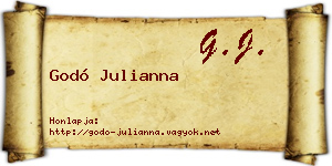 Godó Julianna névjegykártya